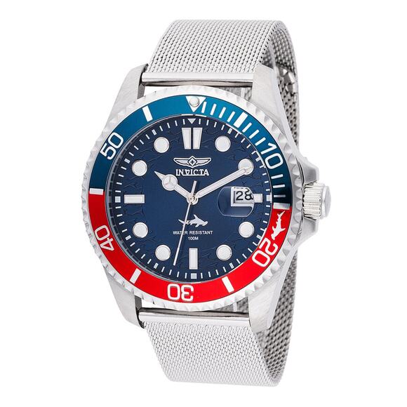 Brand New Invicta Pro Diver Curve Mesh Bracelet Mens Watch 43mm 47175 - Picture 1 of 4